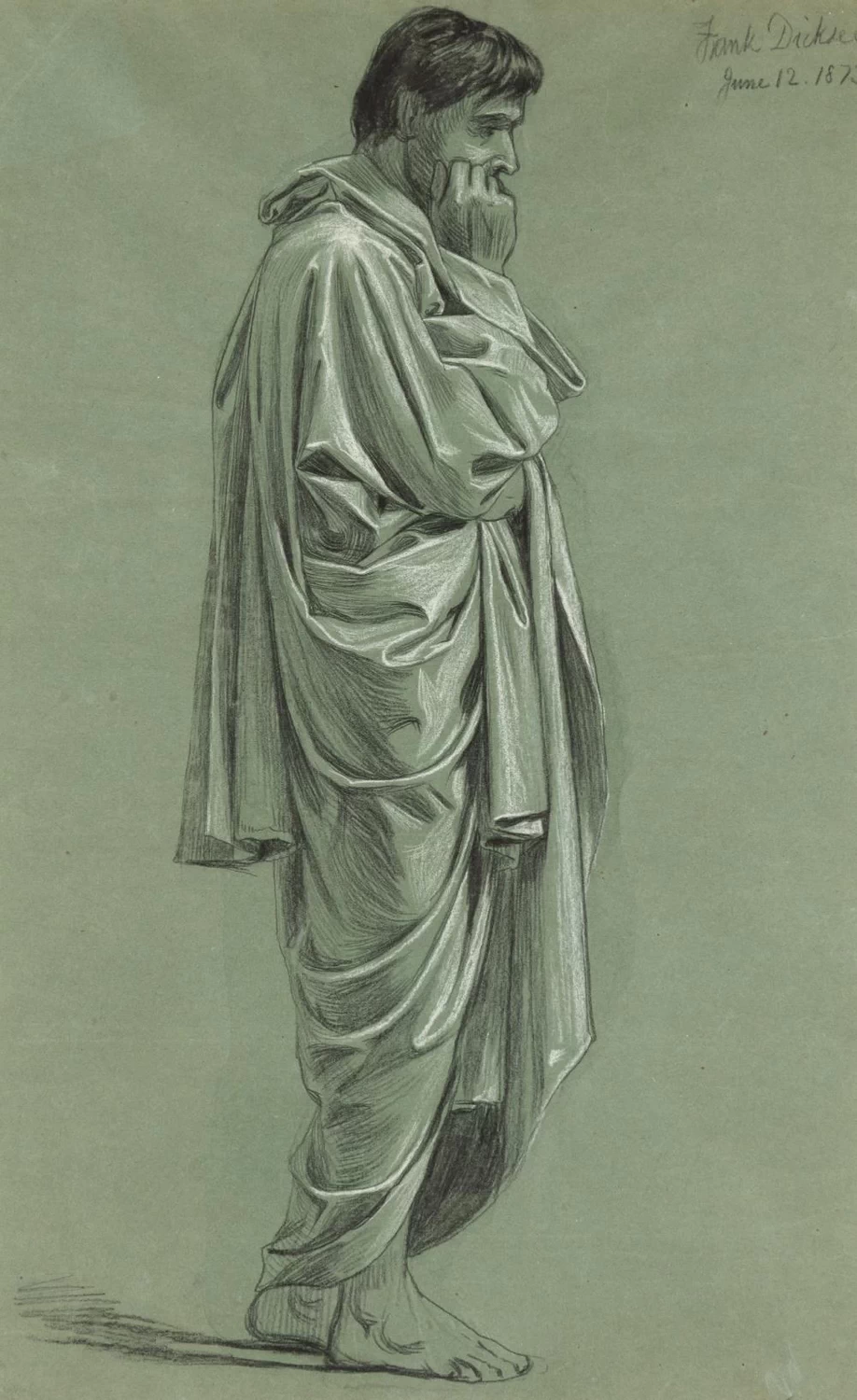 Studio di uomo drappeggiato